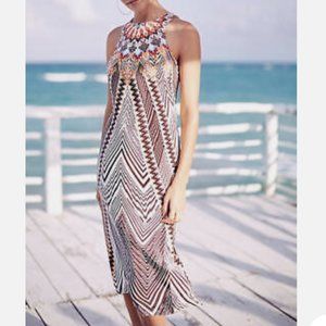 Anthropologie HD in Paris Solstice Silk Midi Dress L